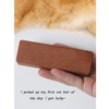 Pet Cat whiskers Beard Hair Collection Commemorative Storage magnet Walnut