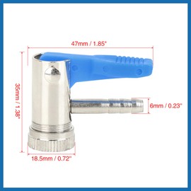 A ABSOPRO Car Portable Tyre Inflator Valve Chuck Connector for 6 mm Air Hose Item Replacement