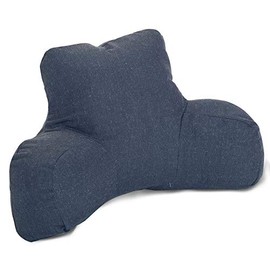 Majestic Home Goods Wales Reading Pillow, Navy