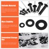 Tanstic 560Pcs Black Aluminum Pop Rivets Kit, 8 Size Blind