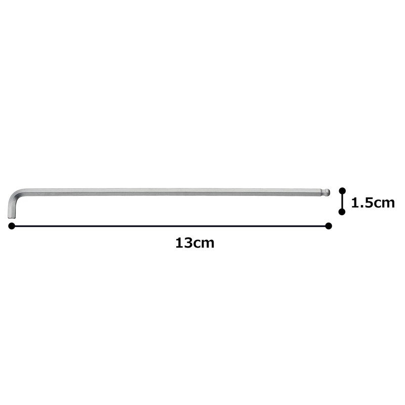 TONE BL-03S Short Long Ball Point L-Shaped Wrench Under The