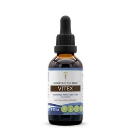 Secrets of the Tribe Vitex Tincture Alcohol-Free Extract, Vitex (Chaste Tree, Vitex Agnus-Castus) Dried Berry (2 FL OZ)