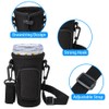Magopera 2‑Pack Black Water Bottle Carrier with Adjustable Crossbody Strap