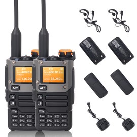 Walkie Talkie, Long Range, Two Way Radio, NOAA, Fast Frequency Copying, Flashlight, Long Battery, Type-C and Dock Charging, Suitable for Outdoor Adventurers and Campers (2 Packs)