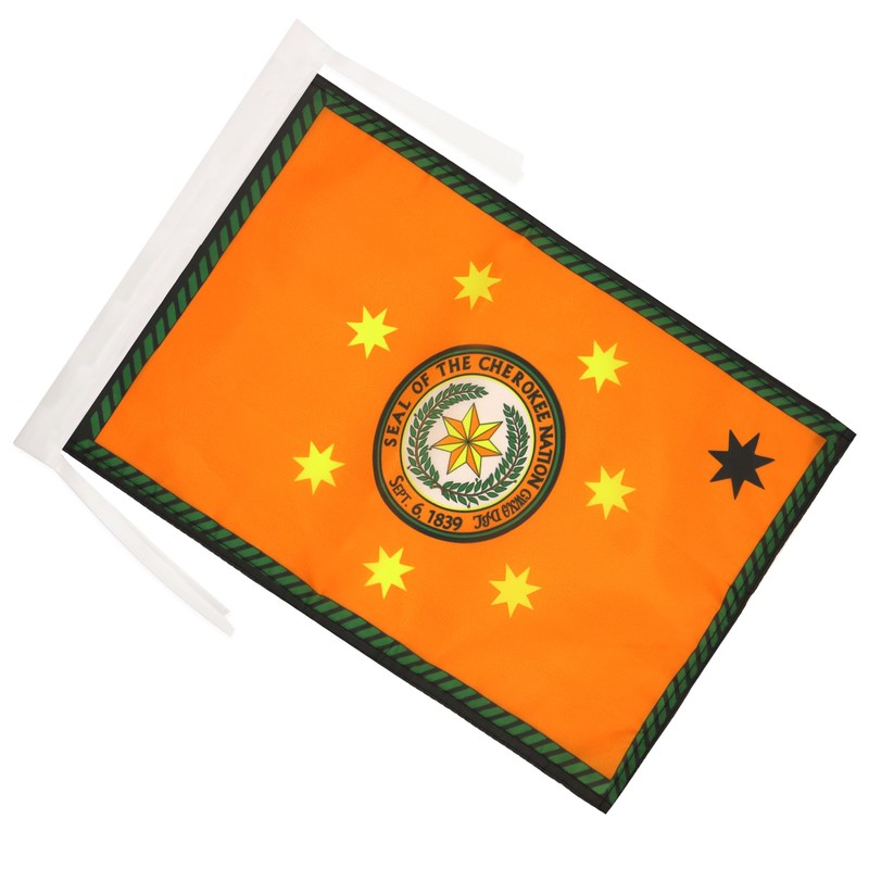 AZ FLAG Cherokee Indians Flag 18'' x 12'' cords -
