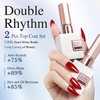 Double Rhythm 2 Pcs 15ML No Wipe Gel Top Coat