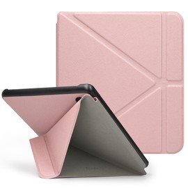 Tenano Kobo Libra Colour Case (Model: N428, 2024 Release), Origami Cover with Auto Sleep/Wake - Rose Gold