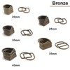 Trimming Shop Welded Metal D Ring Buckles, Durable Fastener Buckles