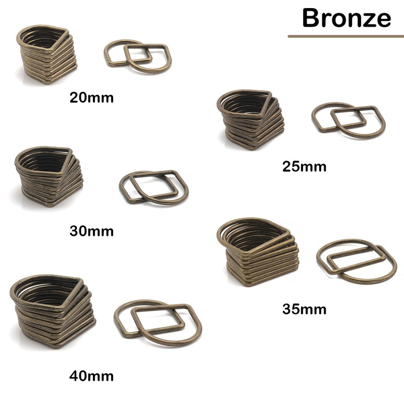 Trimming Shop Welded Metal D Ring Buckles, Durable Fastener Buckles