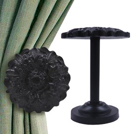 The Metal Magician - Alzapaños para cortina de metal, paquete de 2 unidades, decoración bohemia, decoración náutica para cortinas, decoración de granja, soportes para cortinas, soportes para cortinas,