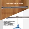 Adjustable Clothes Rail, No Drilling, Extendable Clothes Rail for Cupboard,