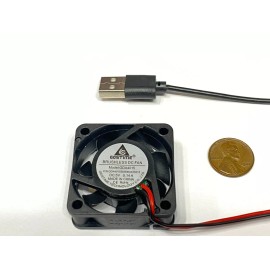GDStime USB 5v fan 4015 small cooling 2pin computer 40mm x 15mm heatsink axial B29