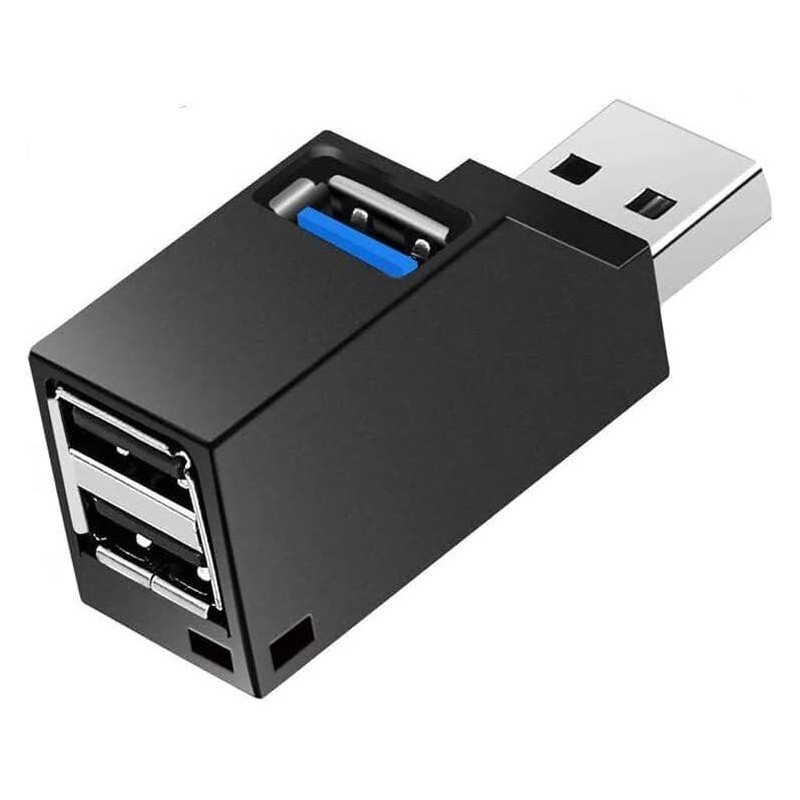 HKM Compact & Powerful: Mini USB Hub with 3 Ports