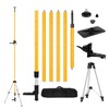 MOETER Upgraded 13.8Ft./4.2M Telescoping Laser Level Tripod with Level Bubble