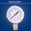 Mini pressure gauge, compressed air pressure gauge with double scale,