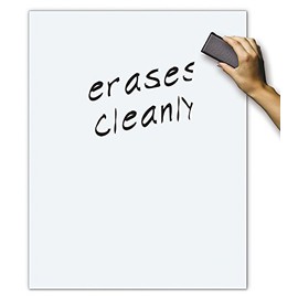 Flexible Magnets Dry Erase White Magnetic Sheet - 12" X 18" - 1 Sheet