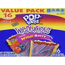 Kellogg's Pop-Tarts Wildlicious Frosted Wild! Berry, 16 ct, 30.4 oz