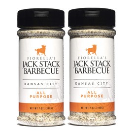 Jack Stack Barbecue All Purpose Dry Rub Seasoning - Kansas City Spice 2 Pack - for Chicken, Beef, Ribs, Vegetables, Seafood, and More (7oz Each)