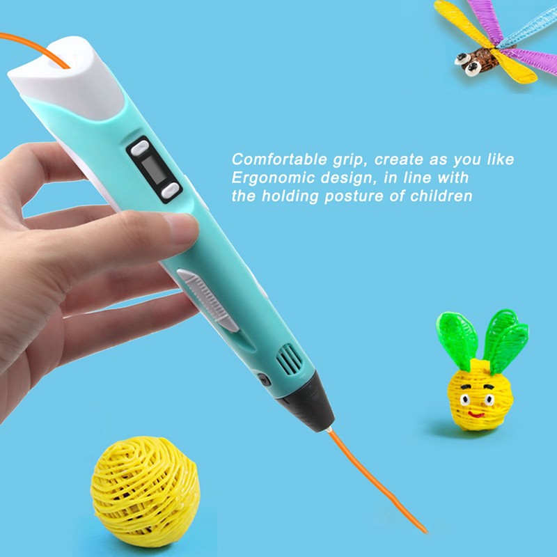 Professional 3D Pen OLED Display PLA ABS DIY Printing Pen