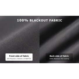 LazBlinds 100% Blackout Roller Shades, No Tools No Drill Cordless Blinds for Windows, Thermal Insulated UV Protection Privacy Window Shades for Bedroom (36''W x 72''H, Black)