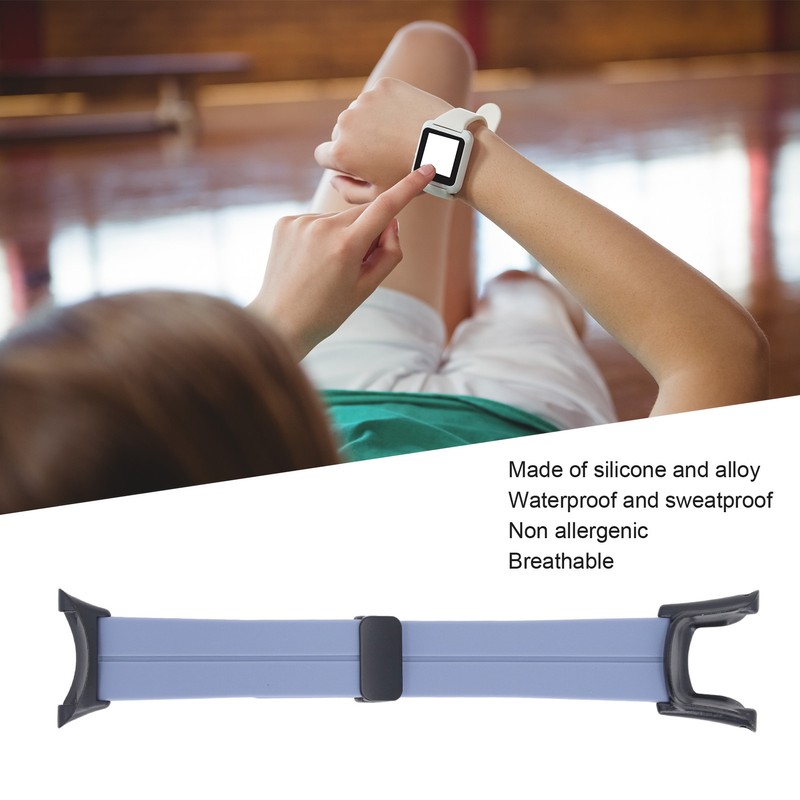 Silicone Watch Wristband Magnetic Suction Waterproof Foldable Silicone Watch Strap