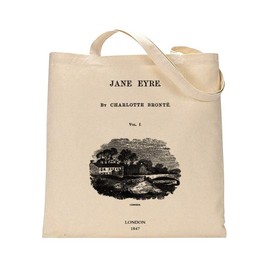 Universal Zone Literary tote bag. Handbag with book design. Book Bag. Library bag. Market bag, Beige, One Size
