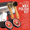 RED MOOSE Full Leather Brown Wax Shoe Polish Kit -