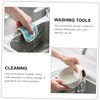 Healeved 2sets Multi-Purpose Kitchen Dishwasher Scourers Non Scratch Black Sponge
