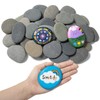 Simetufy 45 Pcs Painting Rocks Bulk, 2"-3" River Rocks for