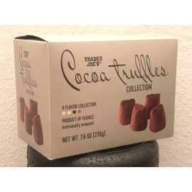 Trader Joe's Cocoa Truffles 4 Flavor Collection Made in France Limited Seasonal