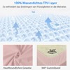 Mattress Protector Waterproof 90 x 200 cm Fitted Sheet Breathable
