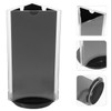 DIYEAH Rotatable Acrylic Sign Holder 3-Sided Restaurants Menu Display Stand