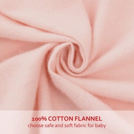 Flannel Crib Sheet for Girl, 100% Cotton Flannel, Heavenly Soft Fitted Crib Sheet for Standard Crib (28" X 52") and Toddler Mattresses Warm, Pink