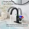 VOTON Bar Sink Faucet, Bathroom Kitchen 360° Rotatable Faucet, Matte