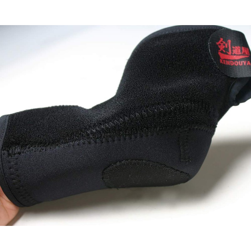 Kendoya W Guard Heel Canvas Black Kendo Double Guard Heel