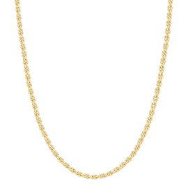 Reoxvo 4 MM Gold Chains for Men 14k Gold Plated Twisted Rope Link Chain Necklace for Men Durable Chain 18 inch