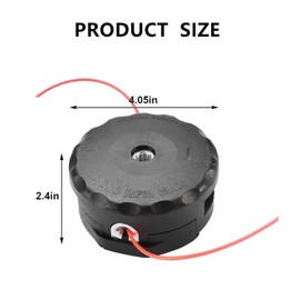 Trimmer Head for Echo Eater Speed-Feed 400 SRM-230 SRM-210, Screw Model-M10*1.25 Fit Most Echo SRM Straight Axle Trimmer, Weed Eater Head Replacement - Adapter NOT Included (2 PCS)