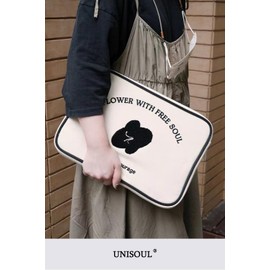 UNISOUL 13 inch 13.3 inch pc case laptop case inner case computer cover macbook pro air back sleeve case pc protection lightweight thin pattern let's notebook (13.3 inch, beige)