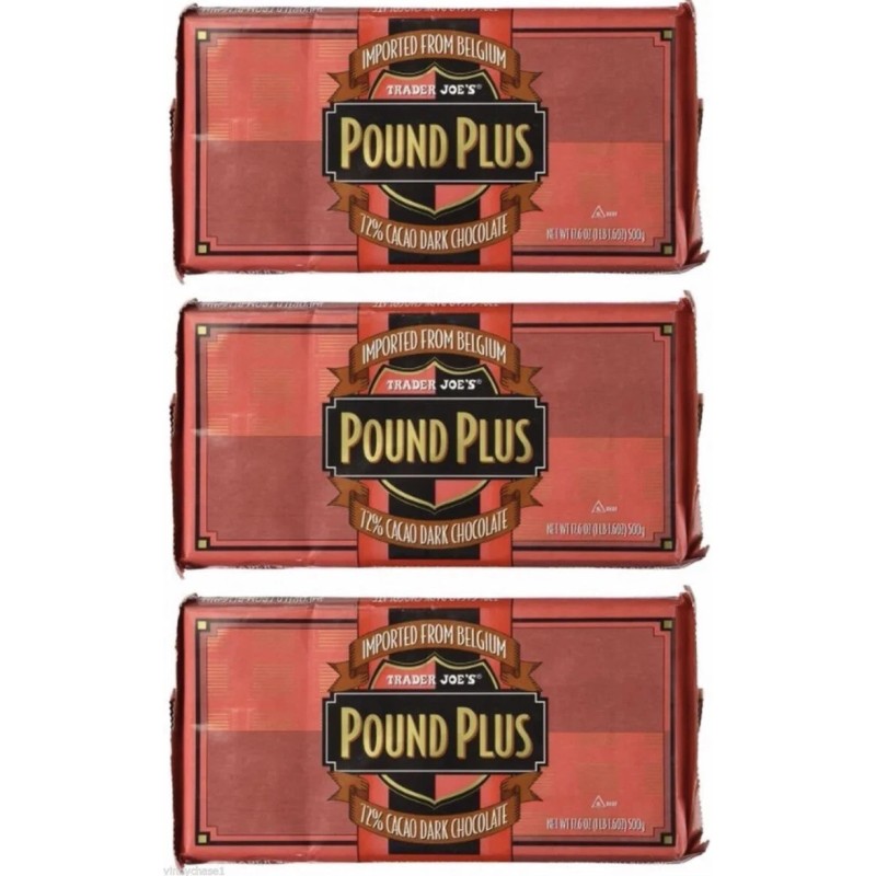Trader Joe's TRADER JOE'S Pound Plus Belgium 72% Cacao Dark