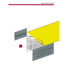 Passio Et Mors Domini Nostri Jesu Christi Secundum Lucam: St. Luke Passion. soprano, baritone, bass, speaker, boys' choir, 3 mixed choirs (SATB) and orchestra. Partition d'étude.