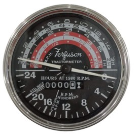 APSMOTIV 193966M91 Tachometer for Compatible with Massey Ferguson Tractors TO35, F40, F50, 65, MF 35, 133, 135, 140 - Counter/Anti-Clockwise