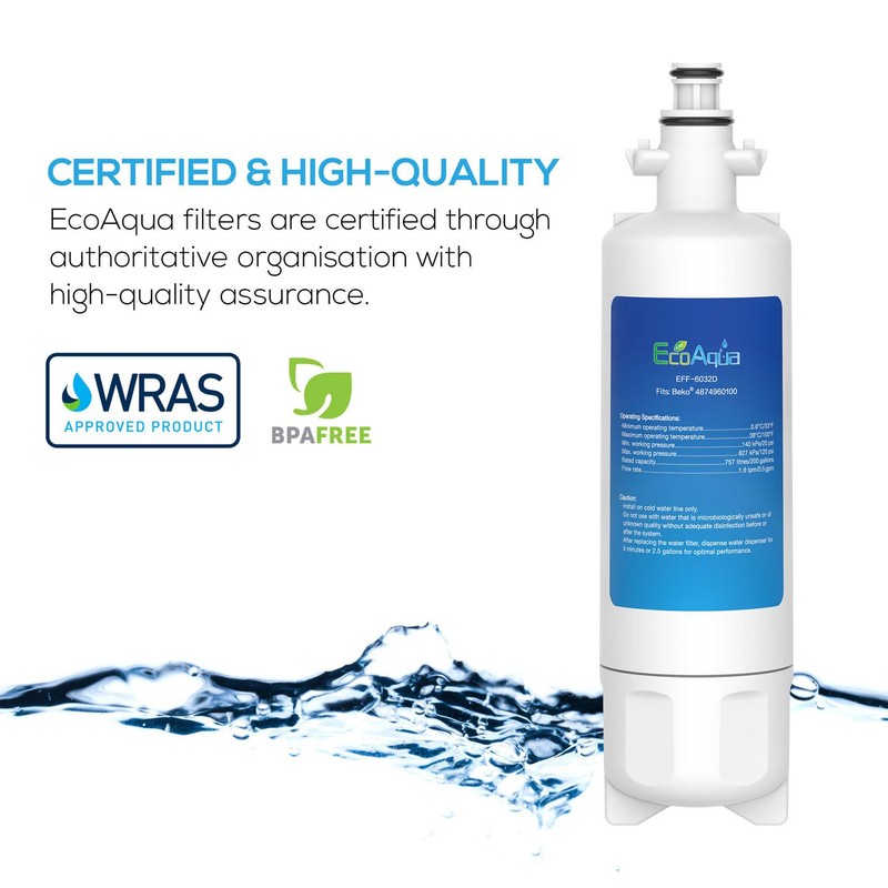 Refrigerator Water Filter for BEKO and Grundig SBS 4394650100 4874960100