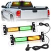 Nilight 40LED Amber Green Emergency Strobe Traffic Advisor Light Bar
