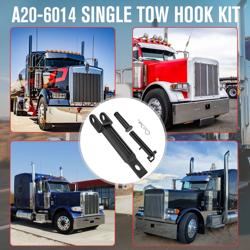 A20-6014 Single Tow Hook with Pull Pin (A65-6008) and Frame