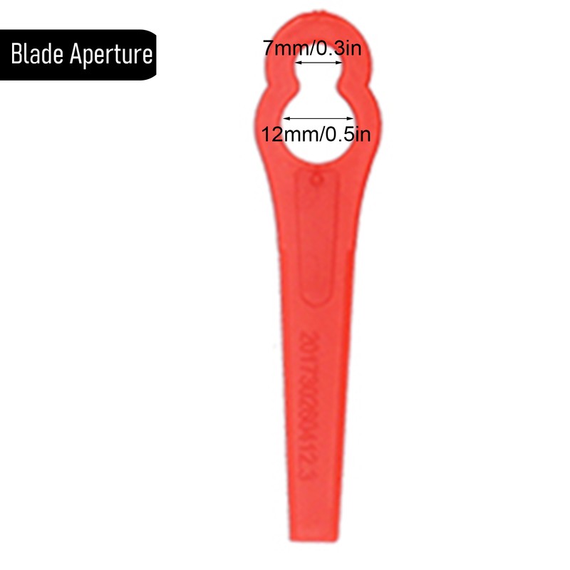 100Pcs Plastic Trimming Blades Lawn Mower Gourd Type Cutting Replacement