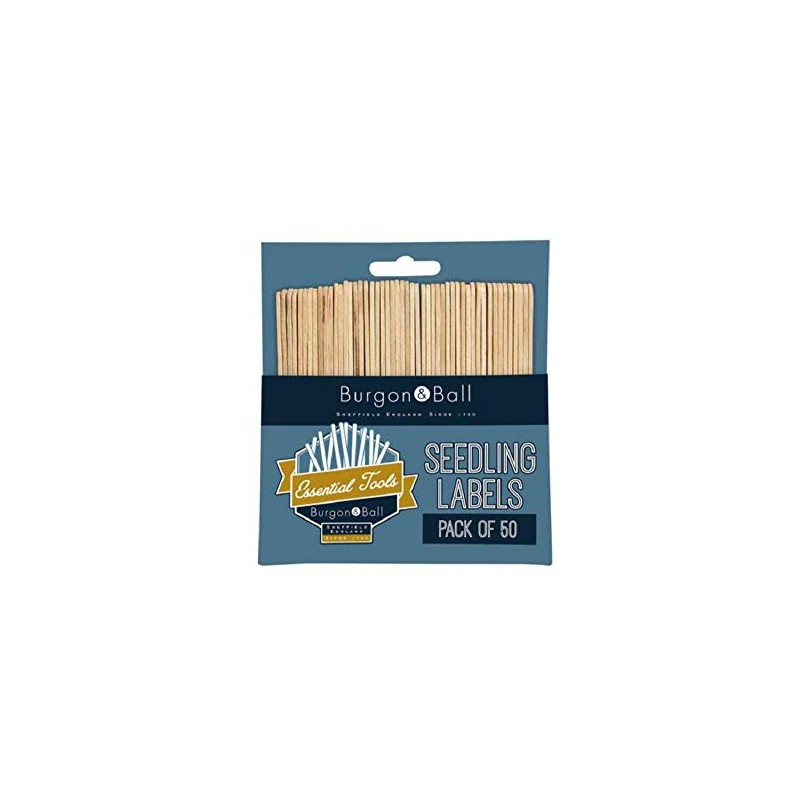 Burgon & Ball GYO/PLAB Wooden Seedling Label 50-Piece Set
