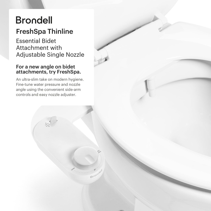 Brondell Fresh Spa Adjustable, Bidet Attachment FSA-15 for Toilet Seats