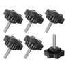 M METERXITY 6-Pack Star Clamping Knobs, M6x25mm Male Thread Hand