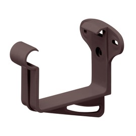 INEFA Headboard Holder, Gutter Holder Box-Shaped NW68 / 68 mm Dark Brown Gutter Holder Made of PVC-U Plastic for Box Gutters, Made in Germany
