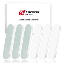 Corecio [Plastic Molding Sponge File] File Gunpla Tool Stick for Model Finishing, Ultra-Fine Count, Ultra Precision Polishing, Ultra Glossy, Set of 6, Low Impurities, Suitable for Curved Surfaces